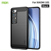 MOFI Gentleness Series Brushed Texture Carbon Fiber Soft TPU Case, For Xiaomi Mi 10S, For?Xiaomi Mi 11, For Xiaomi Mi 11